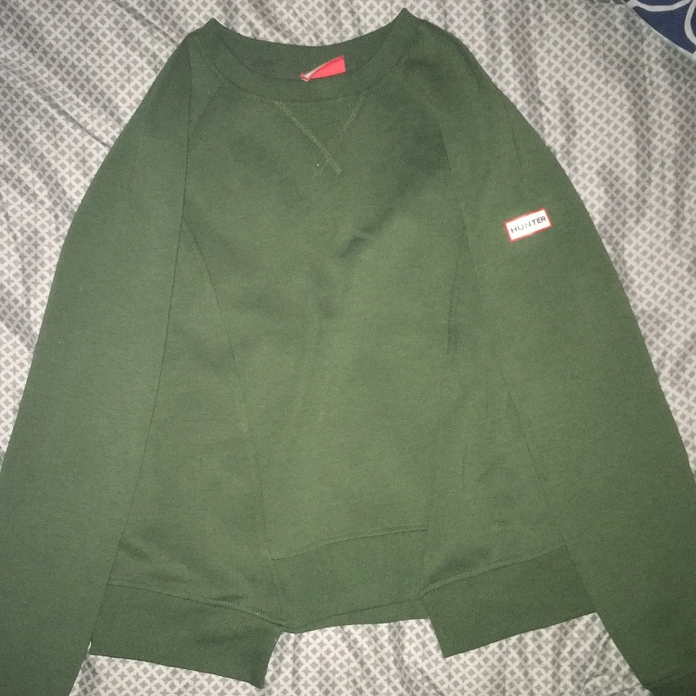 Olive green hunter crewneck